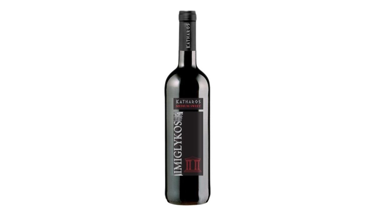 Imiglykos Wino Czerwone Półsłodkie 11,5% 750 ml
