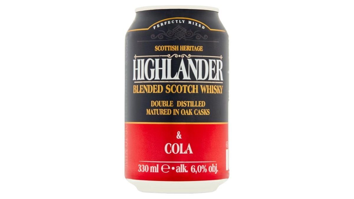 Highlander&Cola w puszce 6% 0.33 ml