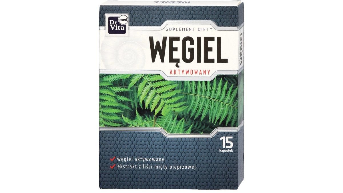 Wegiel aktywowany Suplement Diety 15 szt.uk