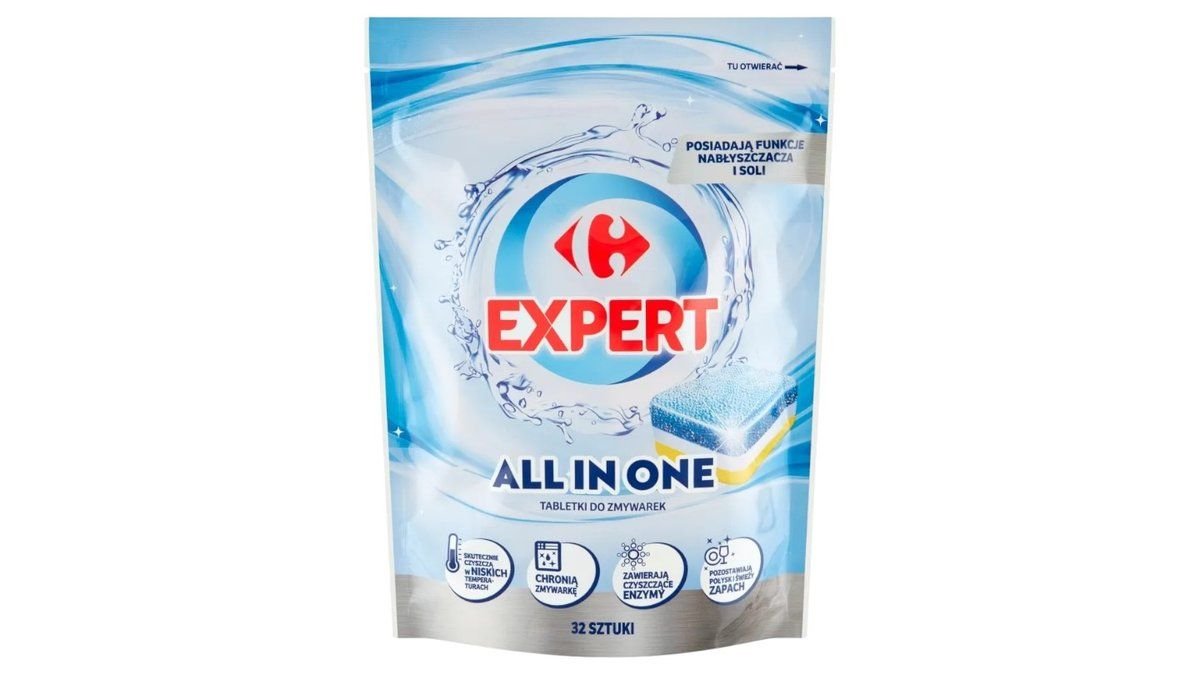 Carrefour Expert Tabletki do zmywarki All in one 32 sztuki