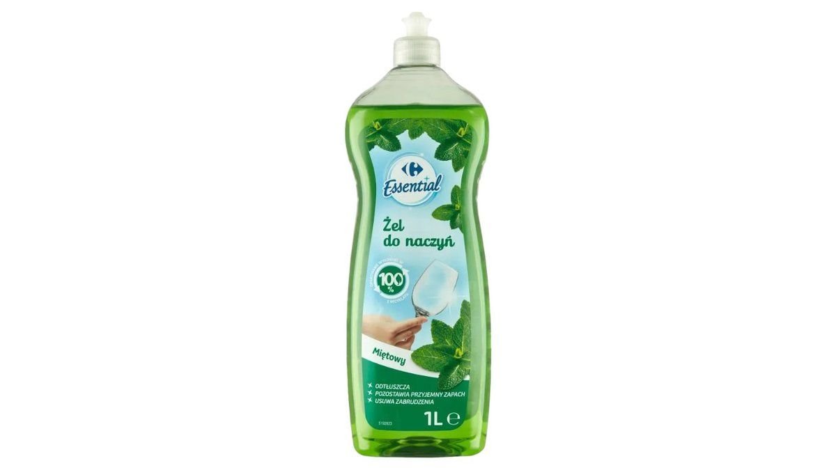 Carrefour Essential Żel do naczyń miętowy 1 l