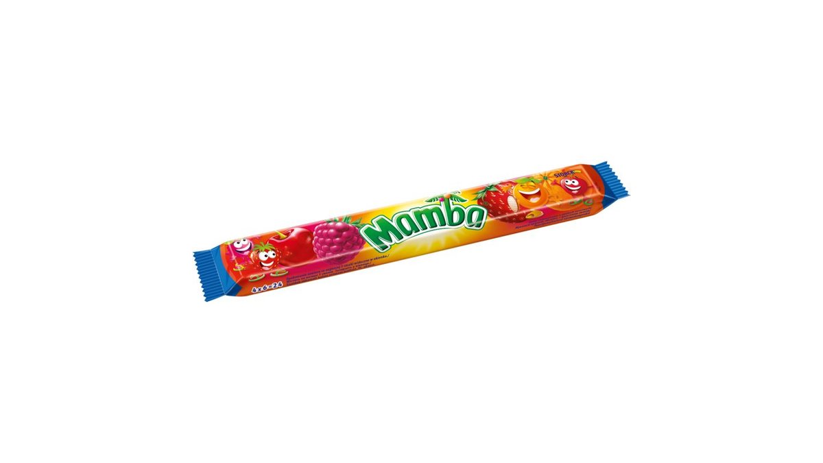 Mamba Gumy rozpuszczalne o smakach owocowych 106 g (4 x 26,5 g)