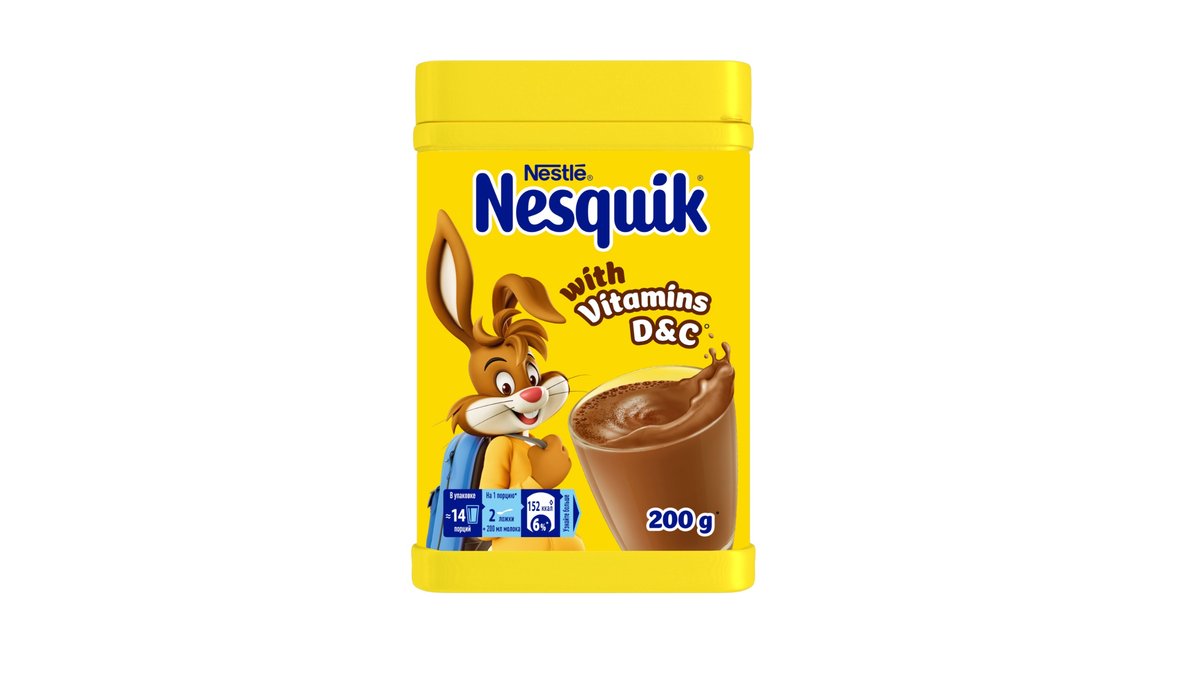 Какао напиток быстро растворимый nesquik 200гр