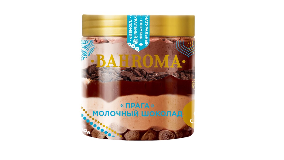 Мороженое Bahroma пинта прага молочный шоколад 320г