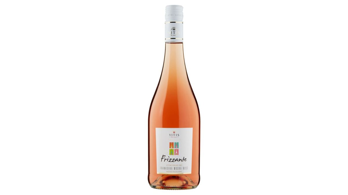 Vitis Pezinok Galéria Frizzante Frankovka modrá rosé sýtené perlivé víno ružové polosladké 0,75 l