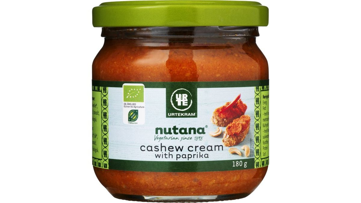 Cashew cream with paprika øko 180 g 180 g