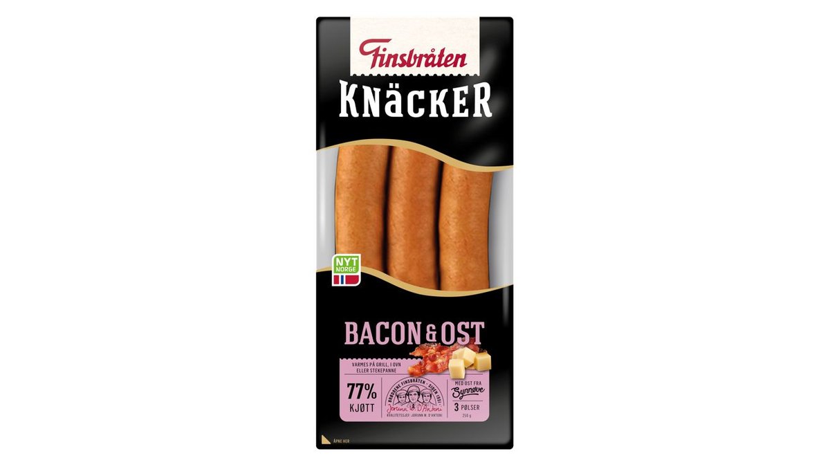 Finsbråten Bacon Knäcker, 250 g