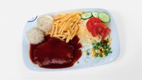 Objednať Bravčový steak na grile s BBQ omáčkou