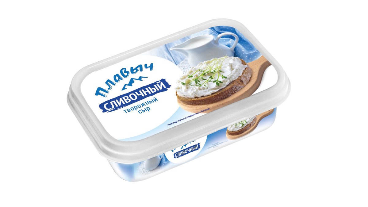 Творожный Сыр Сливочный, 200г, Тм"Плавыч"