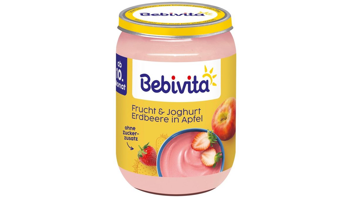 Bebivita Bio Frucht &amp; Joghurt Erdbeere in Apfel ab 10. Monat | Budni ...