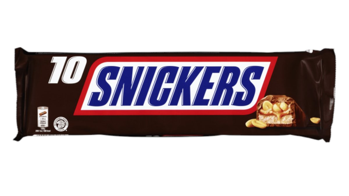 Snickers 10 stk, 500 g