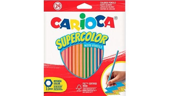 Farveblyanter træ FSC 24 stk. Carioca 24 stk.