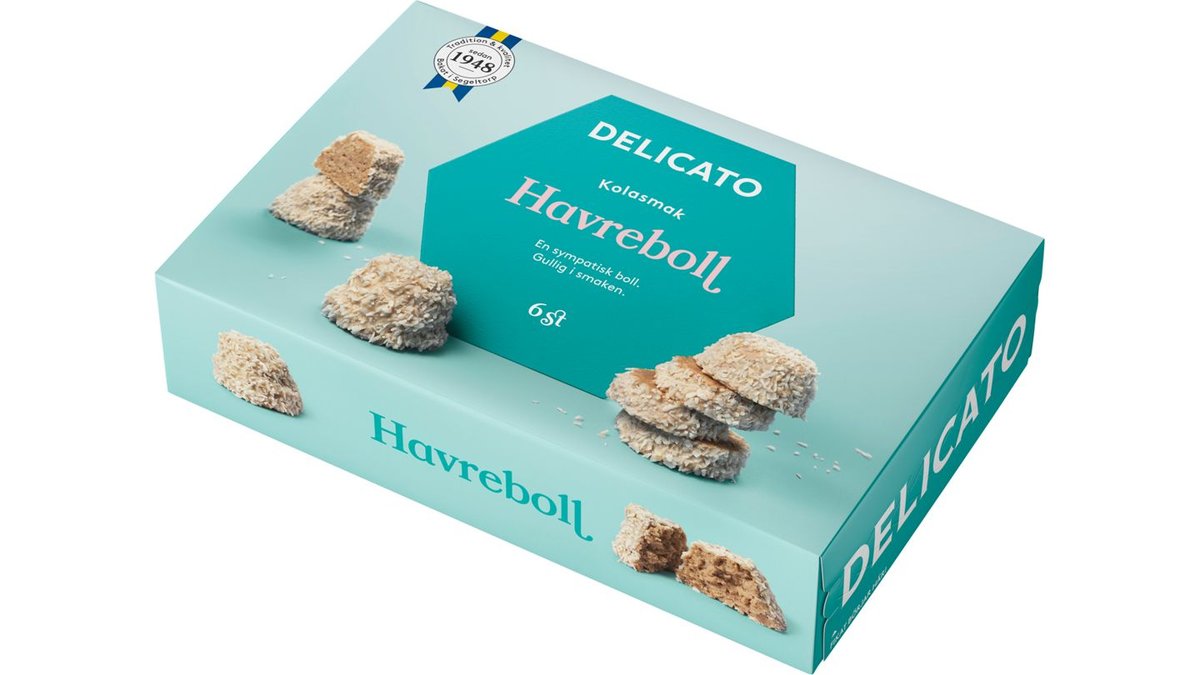 Delicato Havrebollar, 6-pack