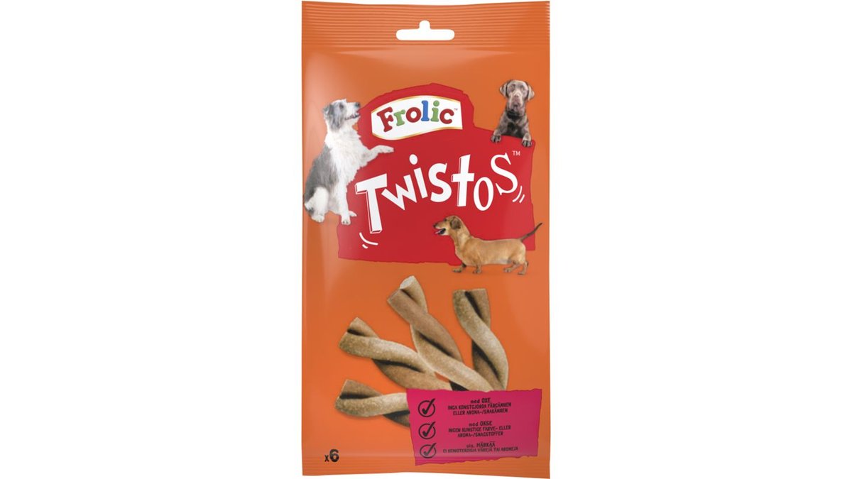 Frolic Hundgodis Twistos, 105 g
