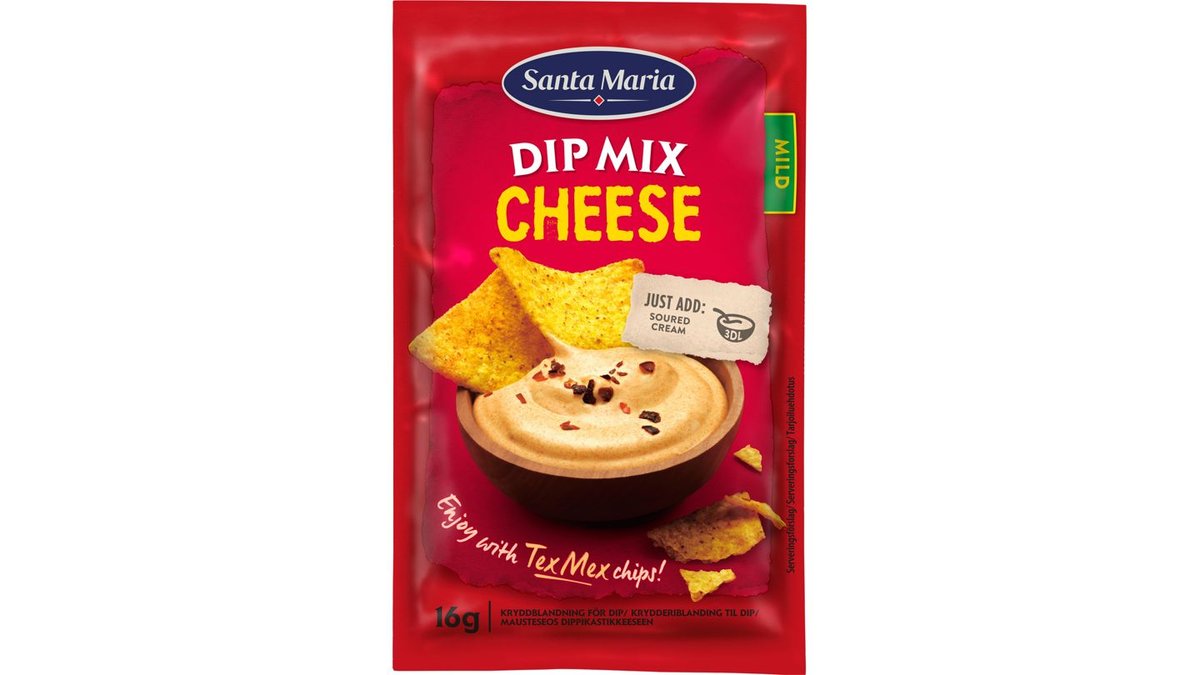 Santa Maria Dip Mix Cheese Mild, 16 g