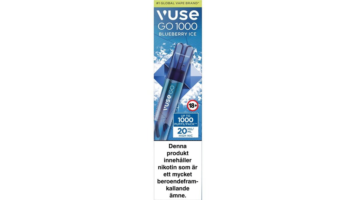 Vuse Go 1000 Blueberry Ice - 20mg 2ml - Pen format | Vapestore | Wolt