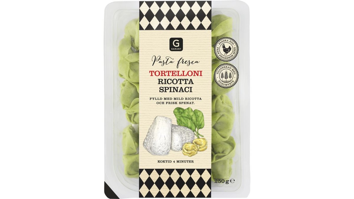 Garant Tortelloni Ricotta & Spenat, 250 g