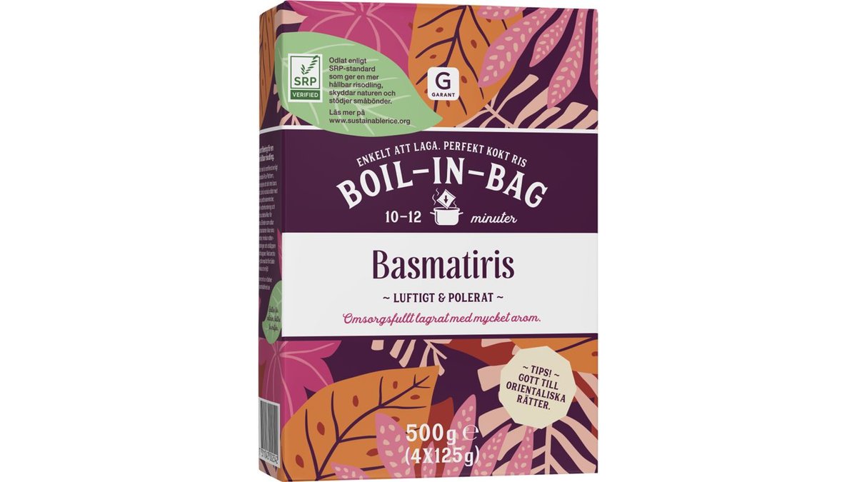 Garant Ris Basmati Boil-in-Bag, 4 x125 g