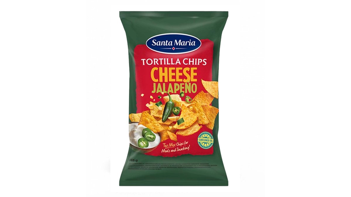 Santa Maria Tortilla Çips Djathëi Dhe Jalapeno 185G