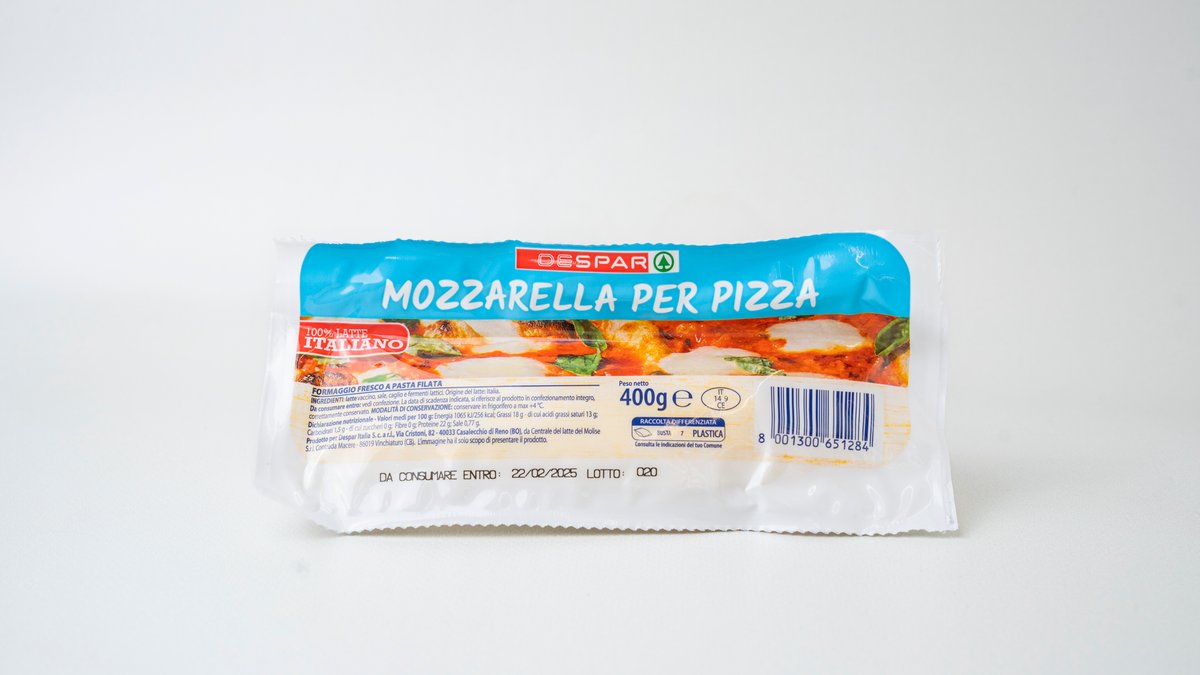 Despar Mozarella Për Pica 400G