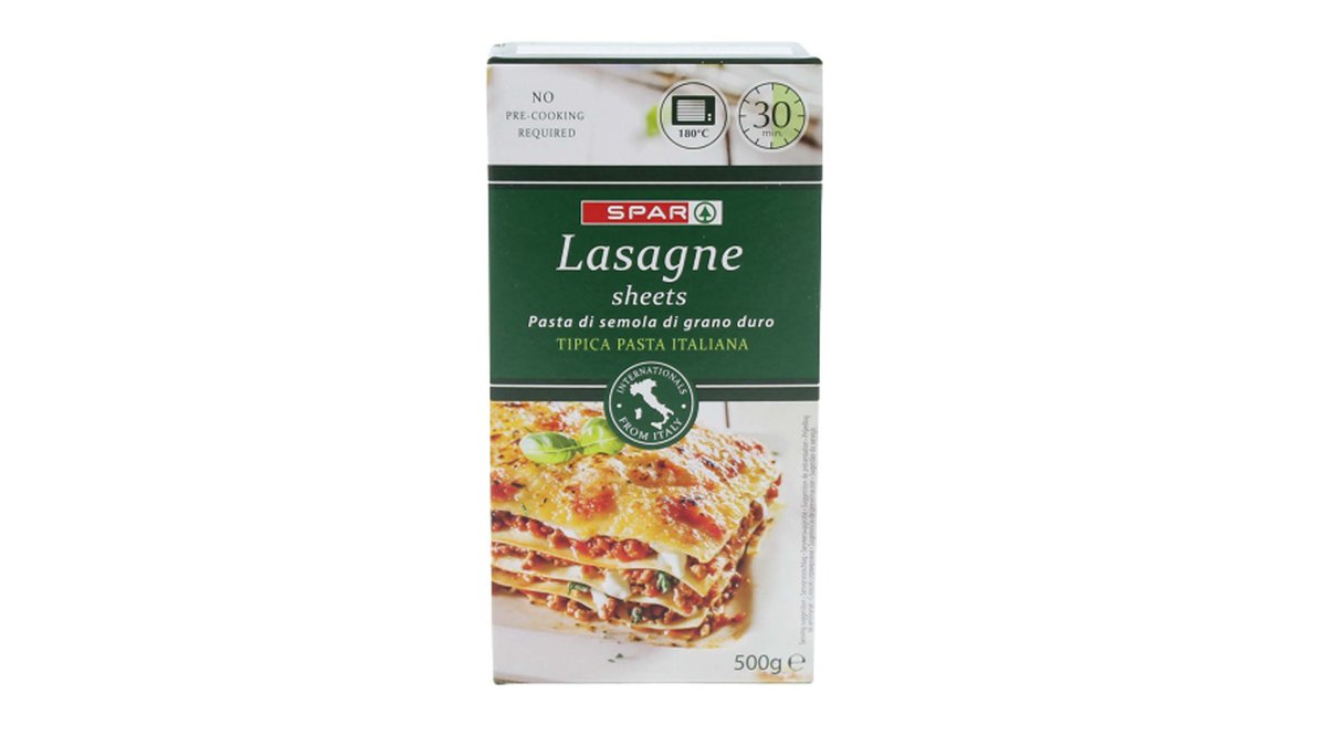 Spar Lasagne 500G