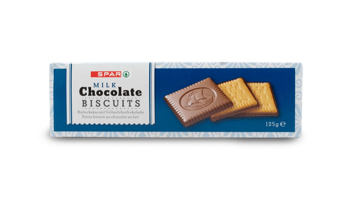 Spar Biskota Me Çokolladë Qumështi 125G