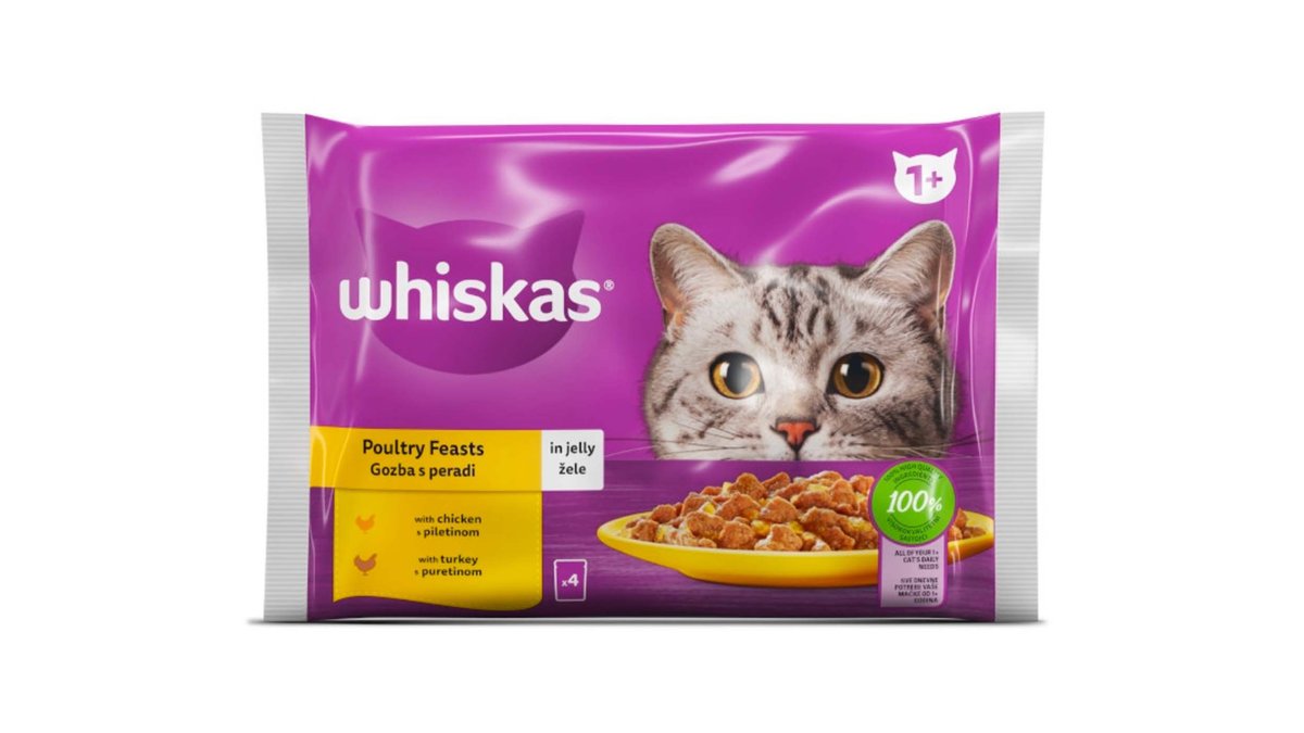 Whiskas Ushqim për Mace 4 X 85g