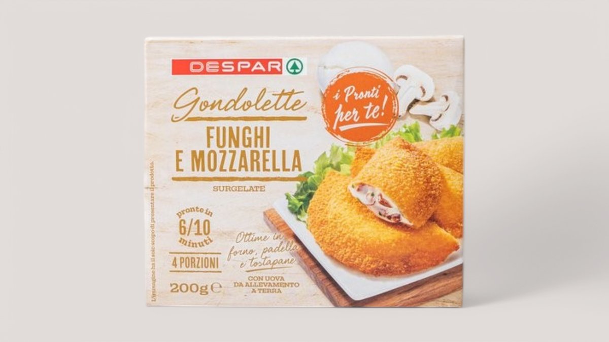 Despar Gondolettë Kerpudha/Mozarella 200G