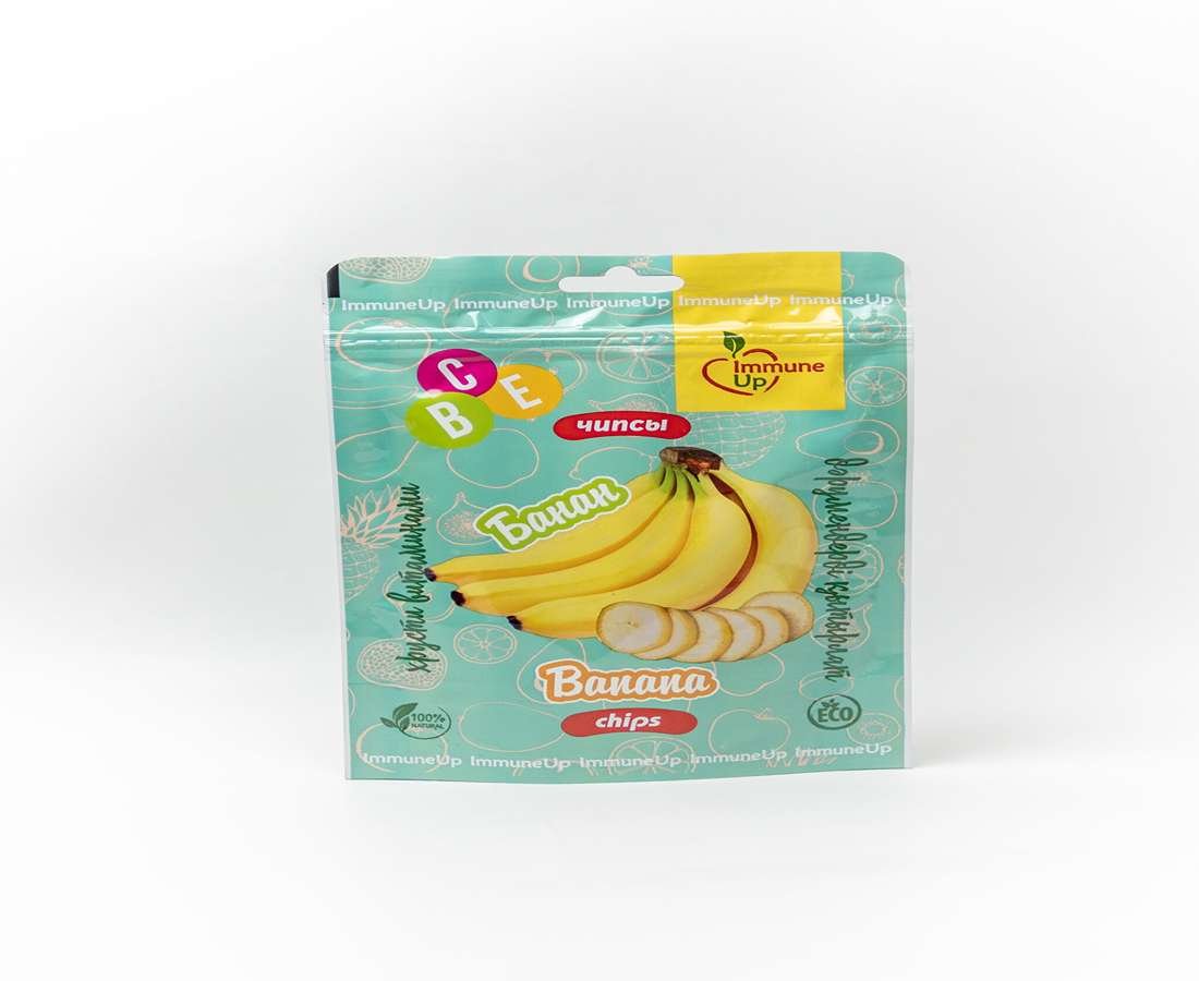 Чипсы Immune Up Банановые 25гр/10