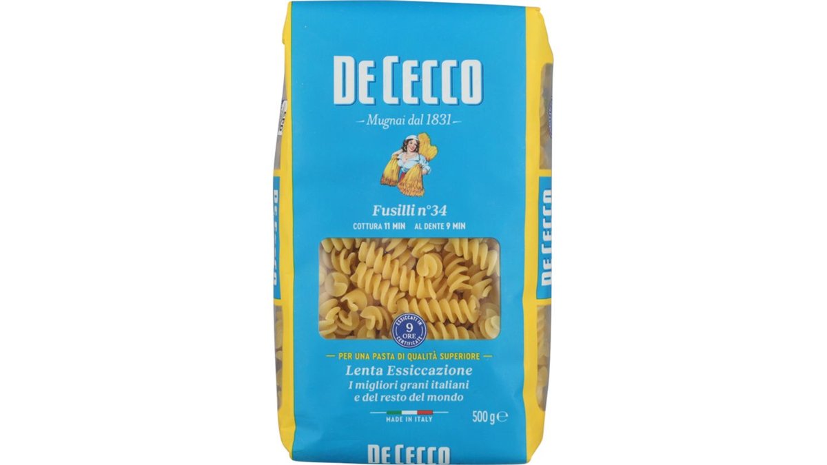 Fusilli, De Cecco