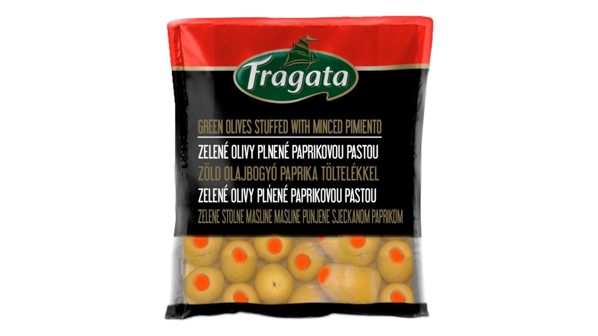 Fragata Olivy zelené s papričkou, 160 g