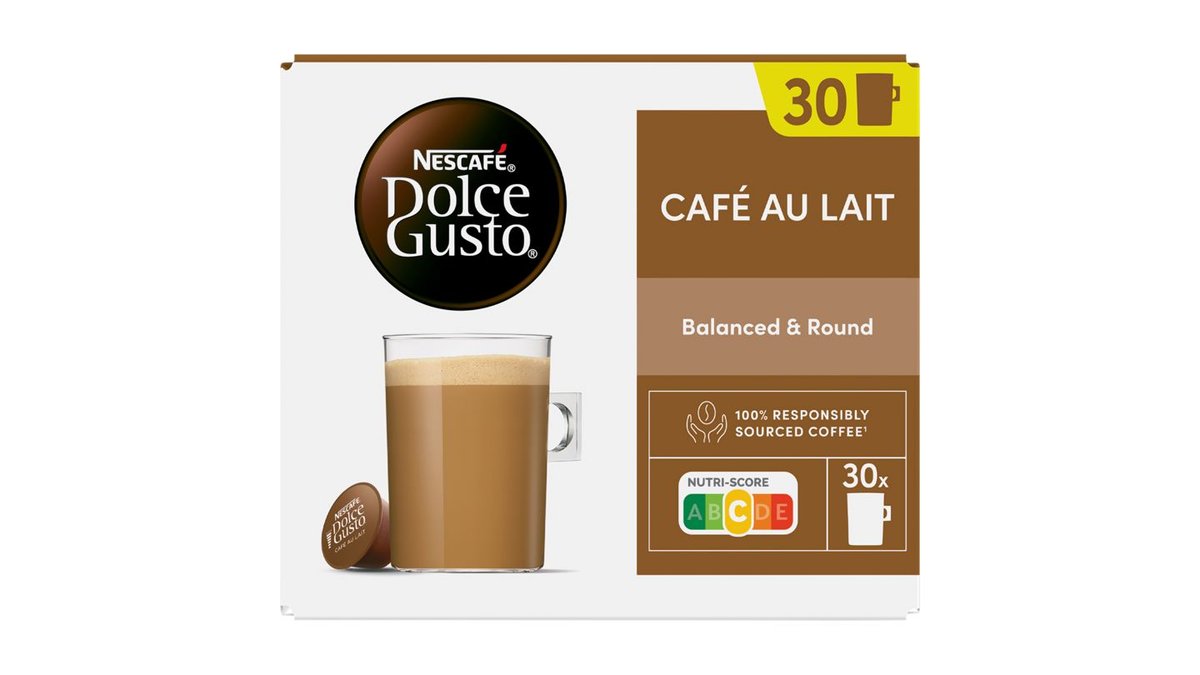 NESCAFÉ Dolce Gusto Café au Lait - káva v kapsulách - 30 kapsúl v balení