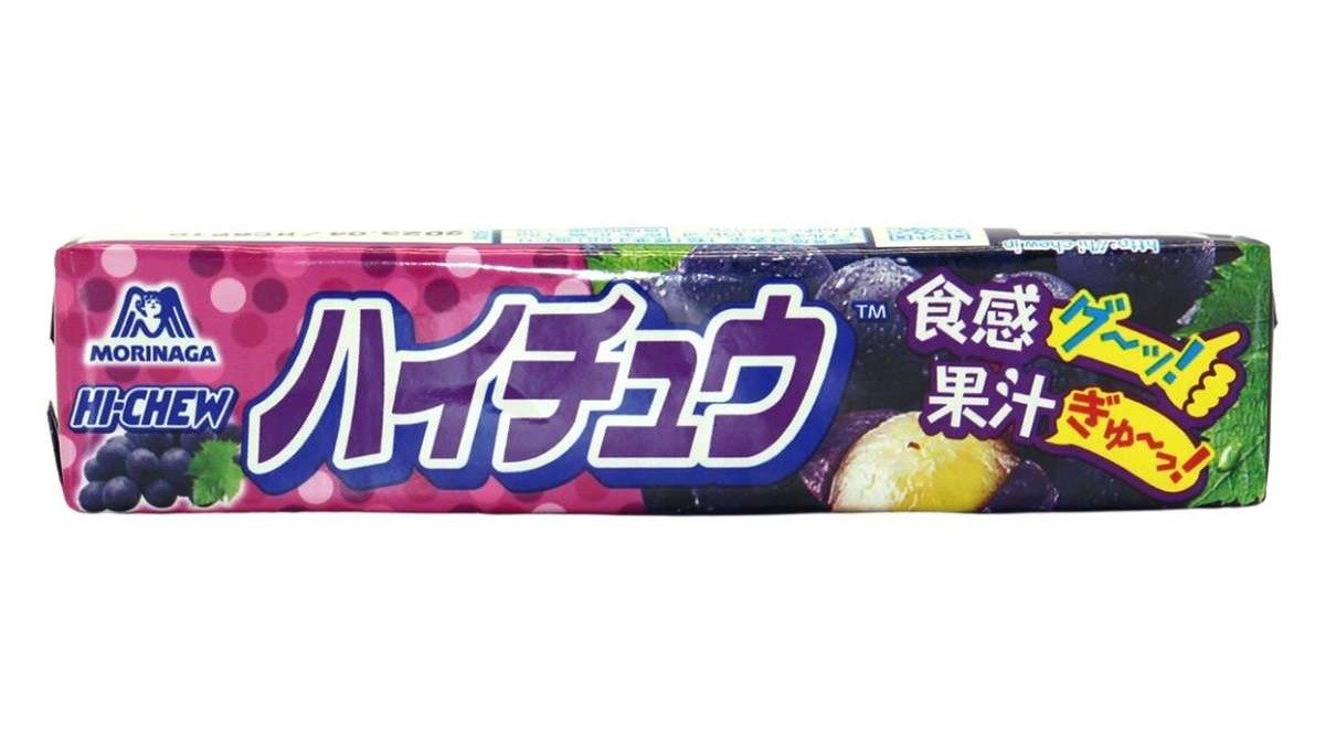 Frugtkarameller Hi-Chew m. druesmag, Morinaga 55 g