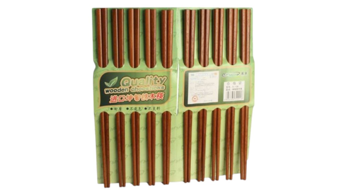 Harmony Spisepinde i mørkt træ 10 par