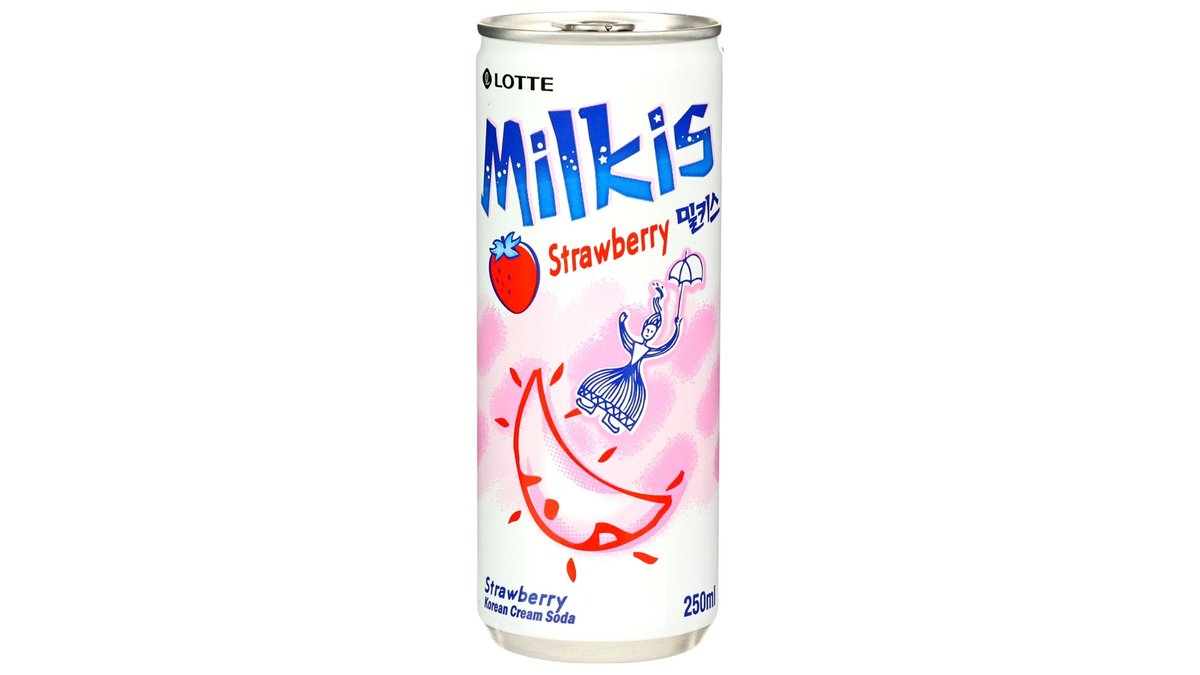 Lotte Milkis brusende mælkedrik jordbær