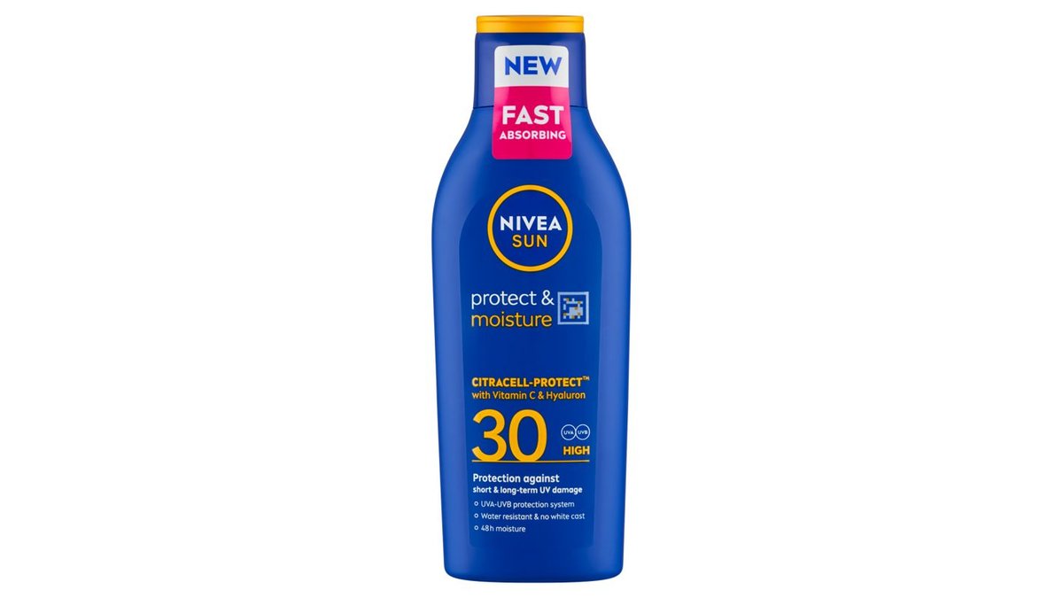 Nivea Sun Protect & Moisture hydratačné mlieko na opaľovanie OF 30 200 ml