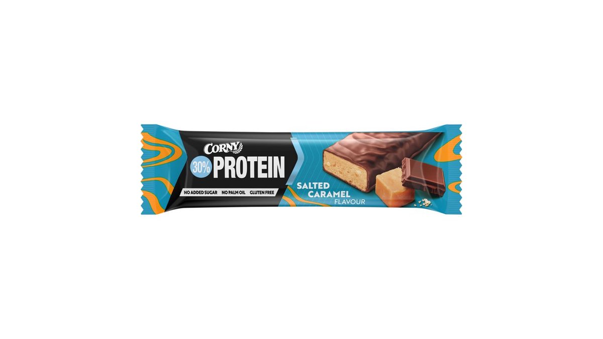 Corny Proteínová tyčinka s mliečnou čokoládou s príchuťou slaný karamel 50 g