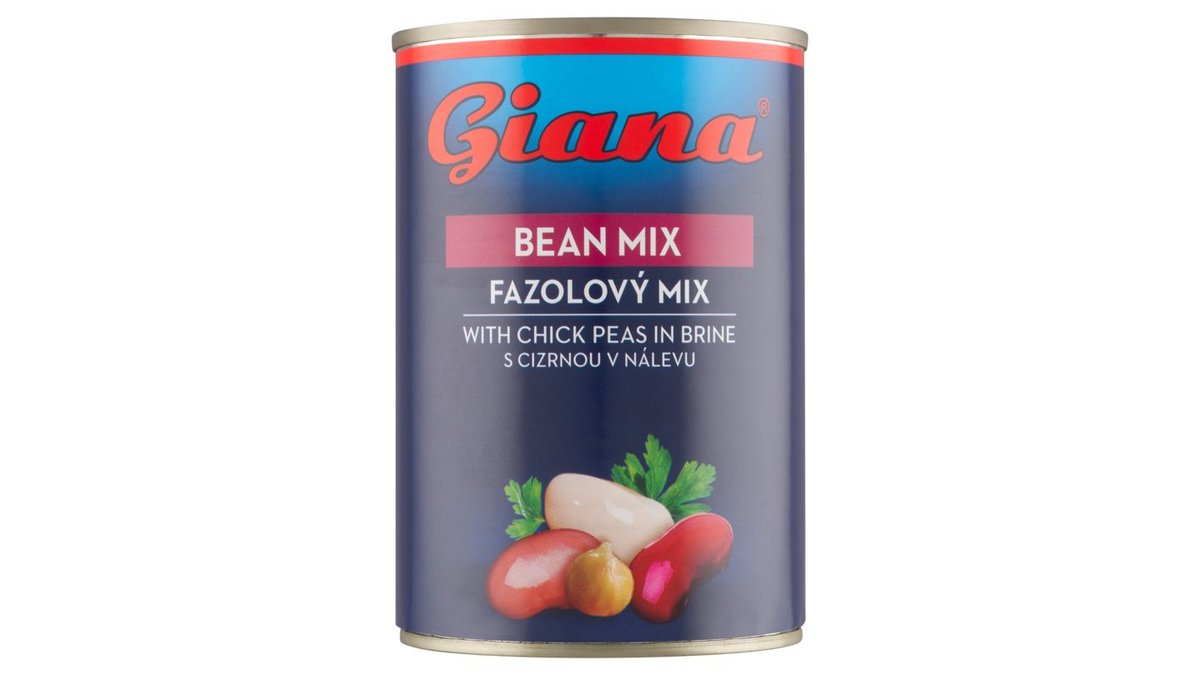 Giana Fazuľový mix s cícerom v slanom náleve 400 g