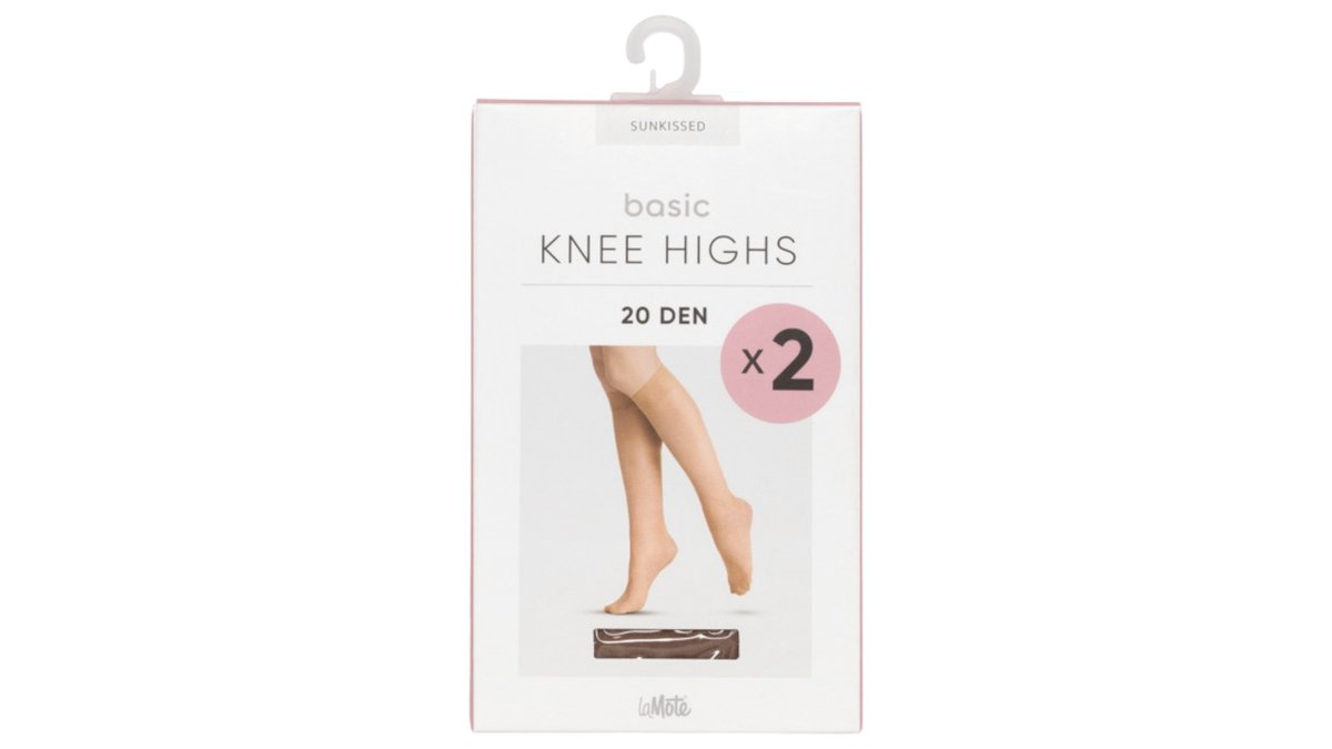 Pierre Robert Knästrumpor Basic 20D Sunkissed 36-41, 2-pack