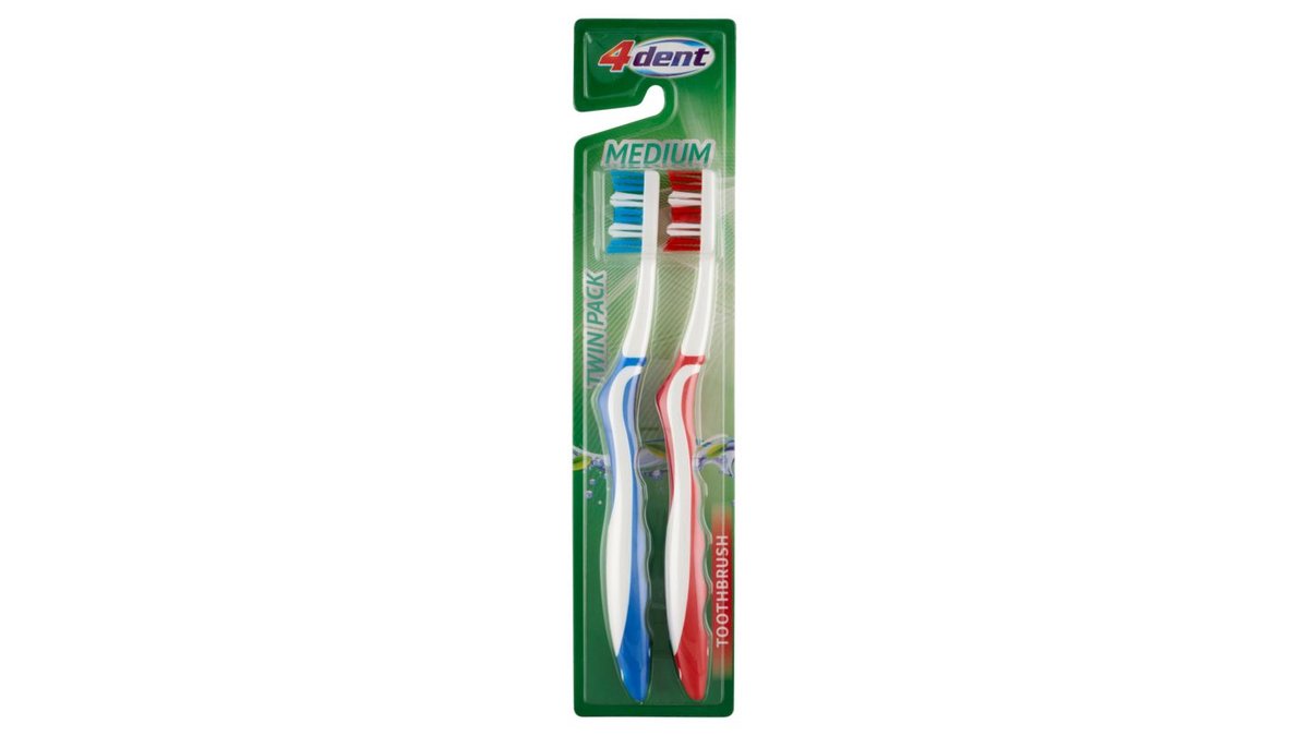 4Dent Zubní kartáček medium 2 ks