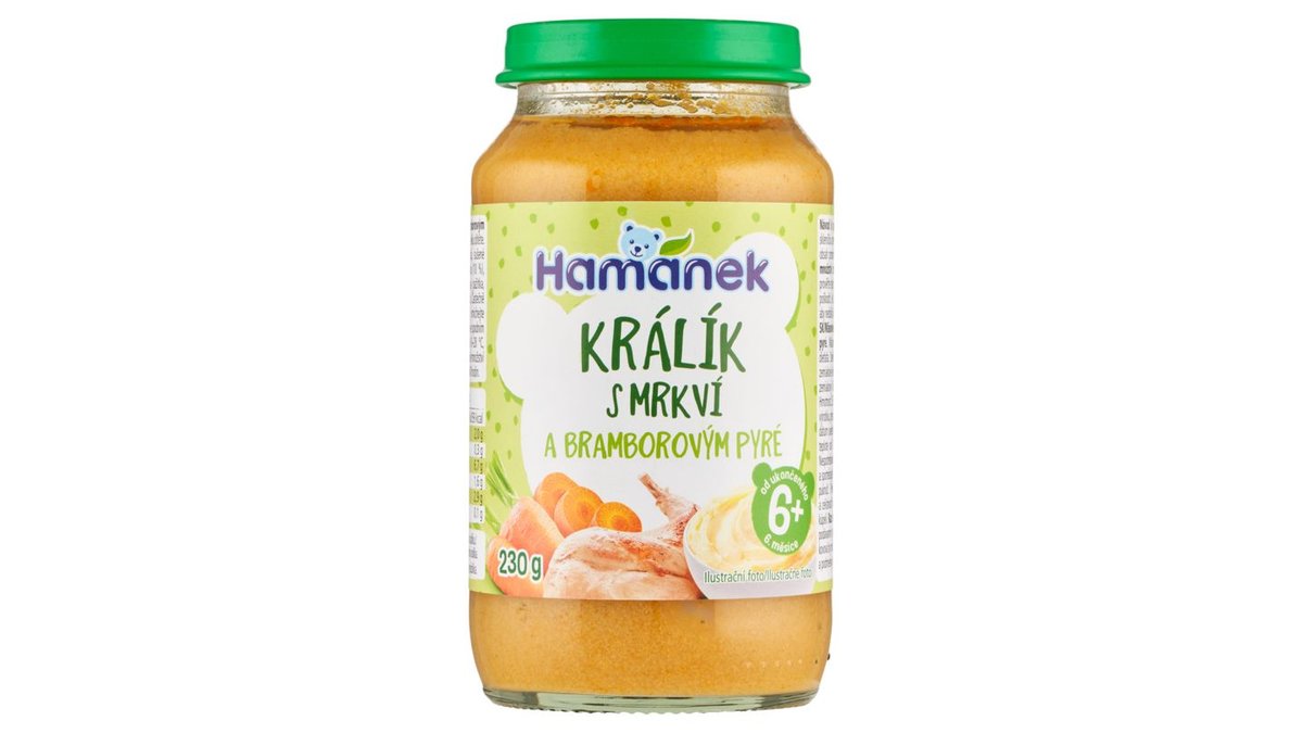 Hamánek Králik so zemiakmi v mrkvovej omáčke 230 g