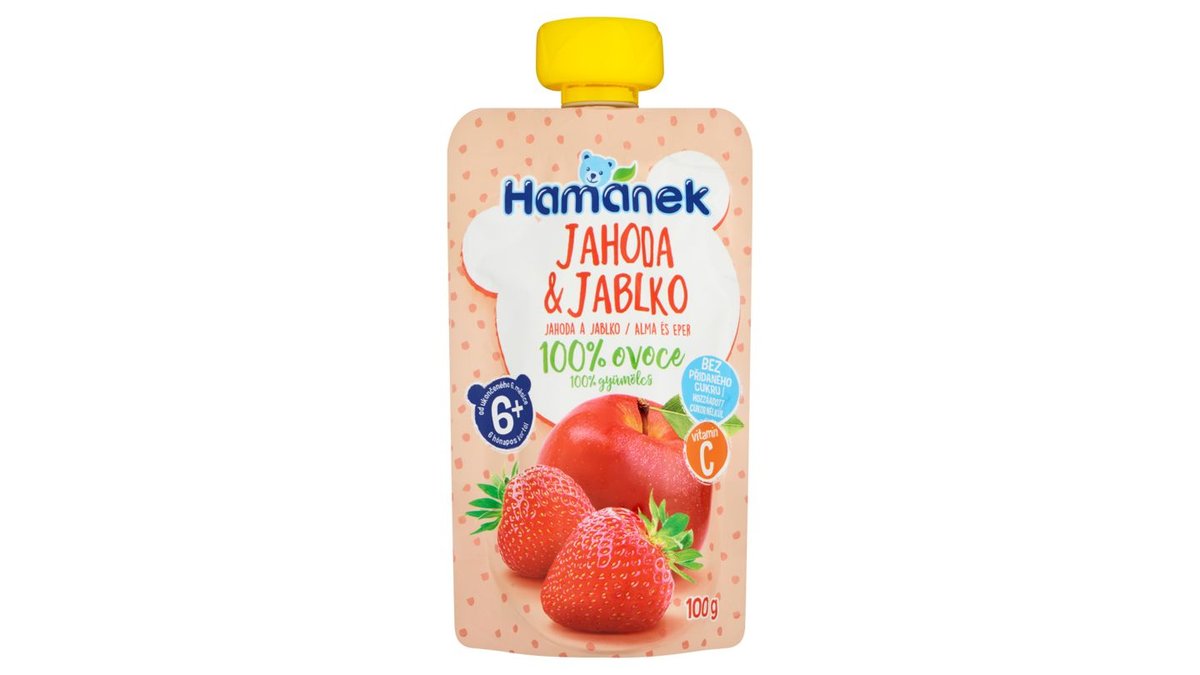 Hamánek Jahoda a jablko 100 g