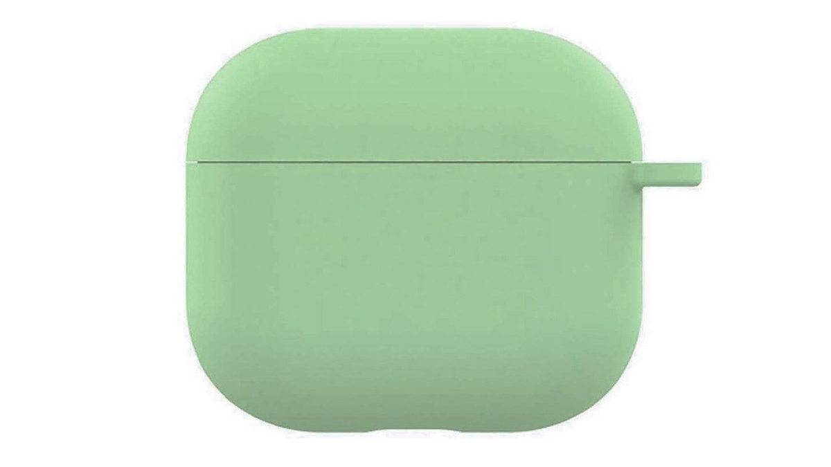 Light green AirPods 4 silicone case