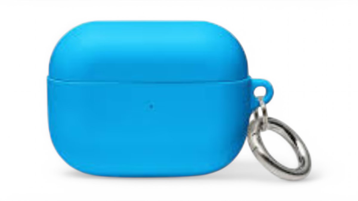 Blue AirPods 4 silicone case