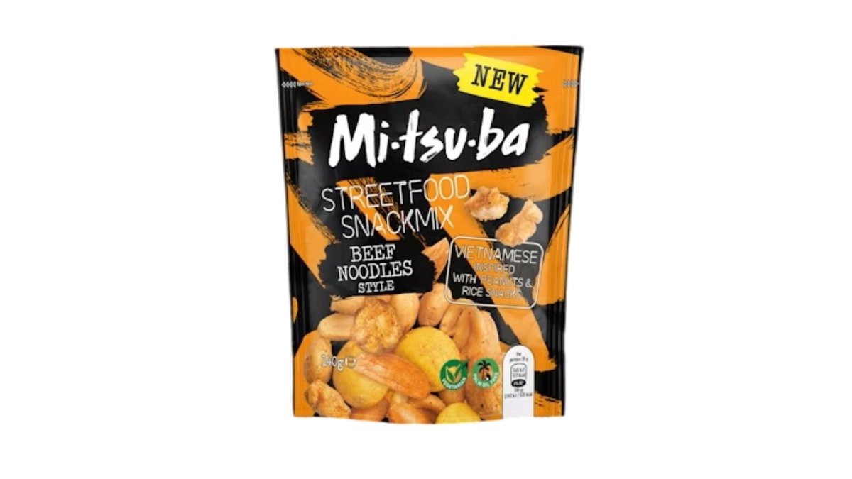 Mitsuba Streetfood Beef Noodles Pähkinäsekoitus 140g