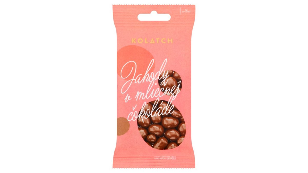 Kolatch Jahody v mliečnej čokoláde 35 g