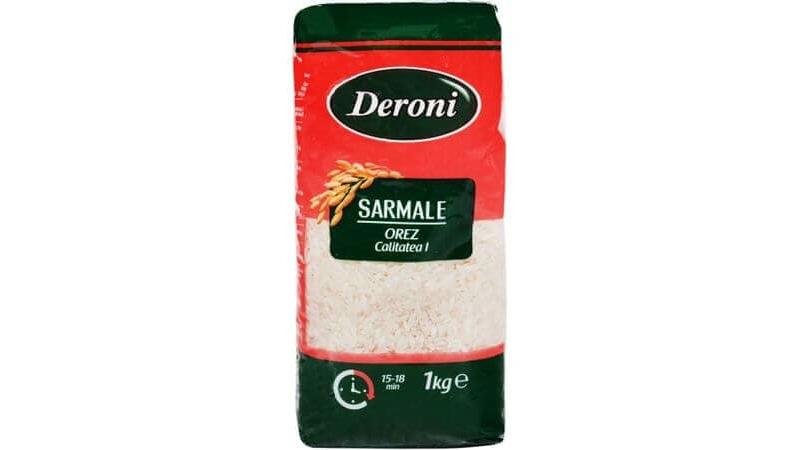 Orez pentru sarmale cu bob rotund Deroni 1kg | Carrefour Bucegi (3028 ...