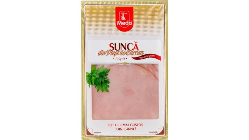 Sunca din Piept de Curcan Meda 100 g | Carrefour Calea Aradului (9168 ...