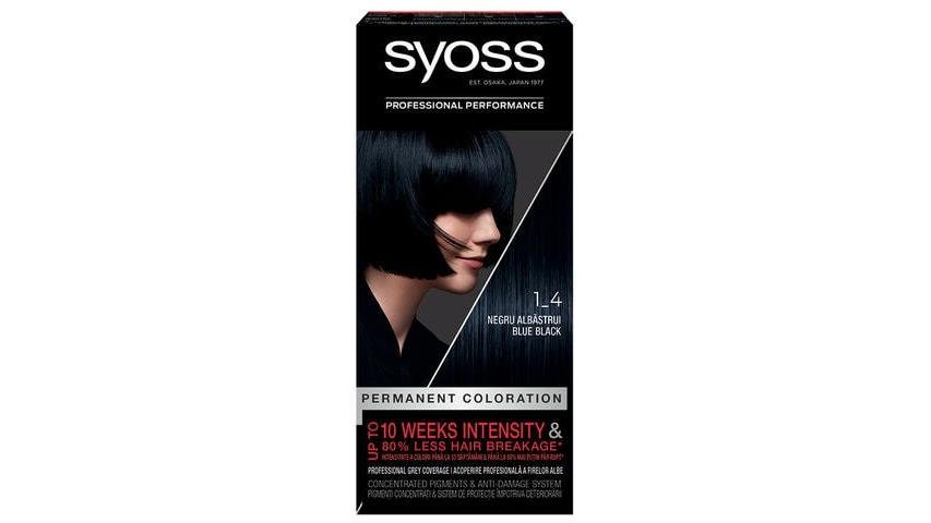 Vopsea Pemanenta Syoss Color Baseline 1-4 Negru Albastrui, 115Ml ...