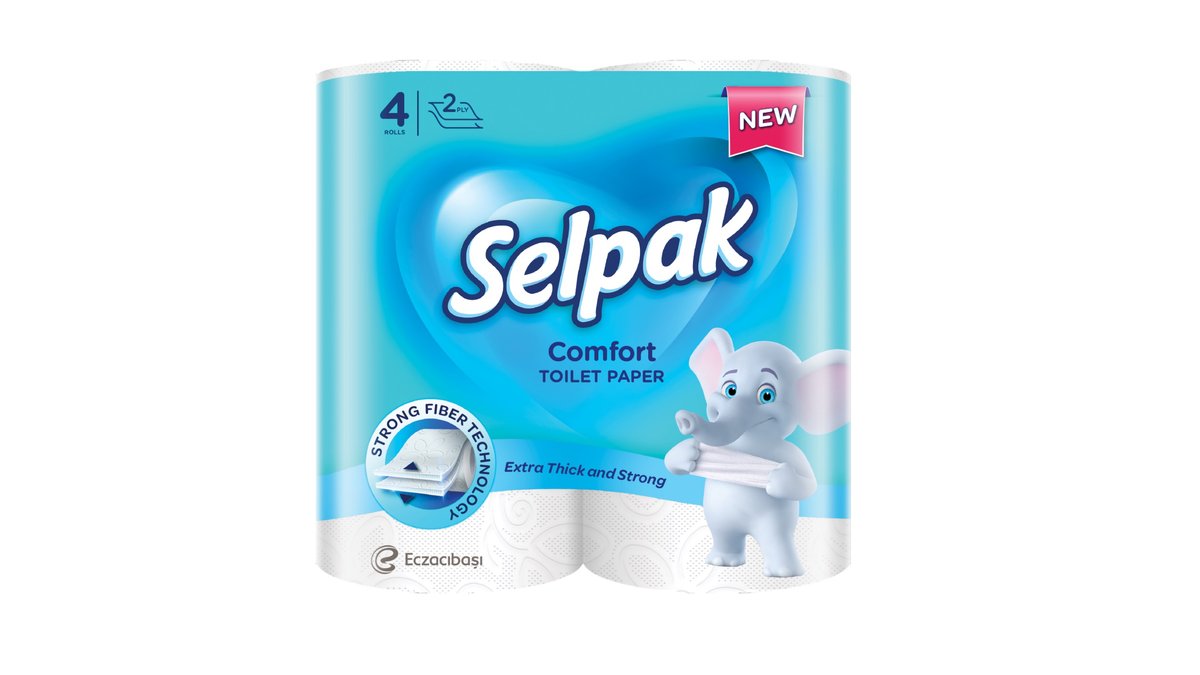 Selpak Туалетная Бумага Comfort  2 Сл. 4 Рул.